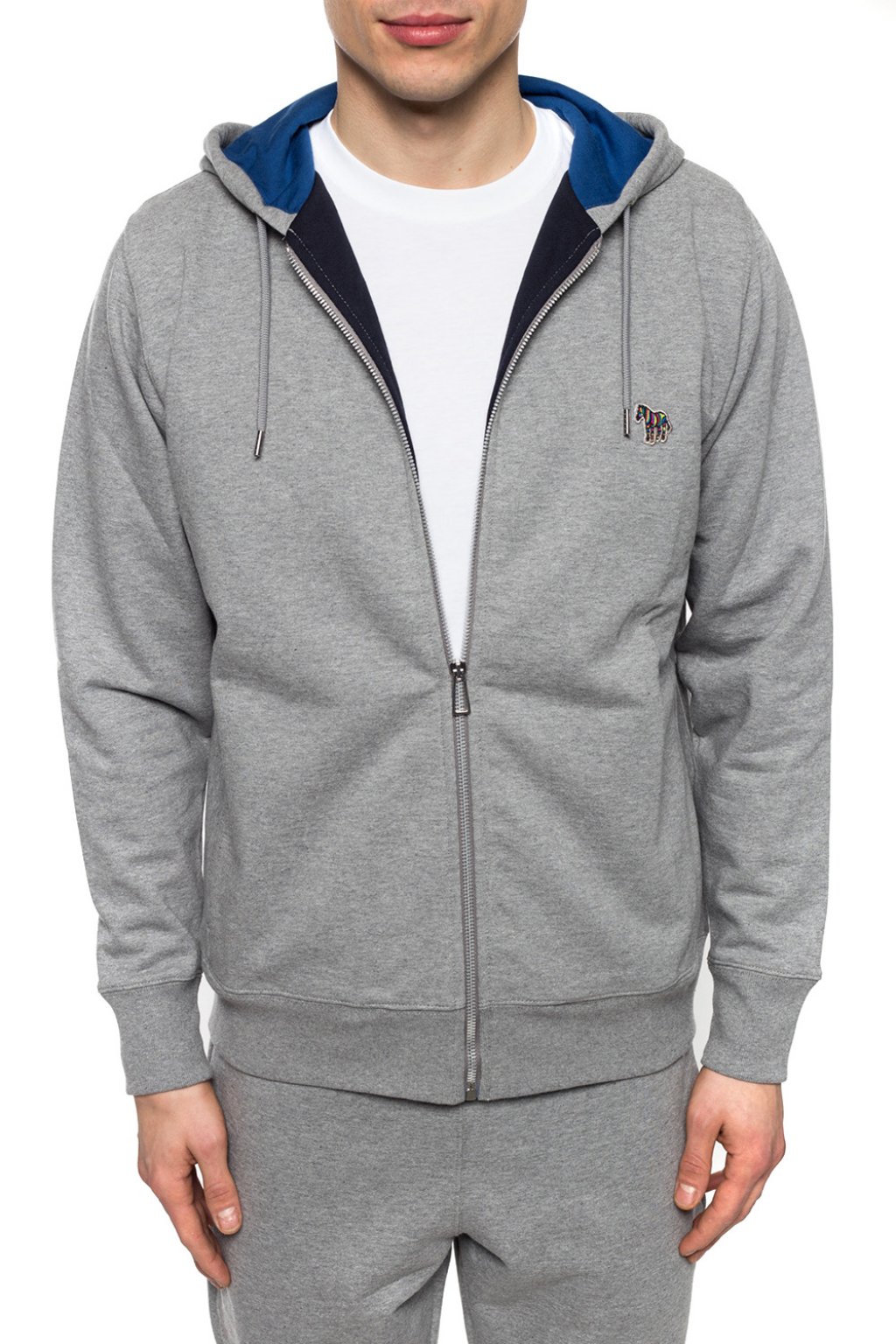 Ps by paul smith outlet logo hooded zip sweatshirt